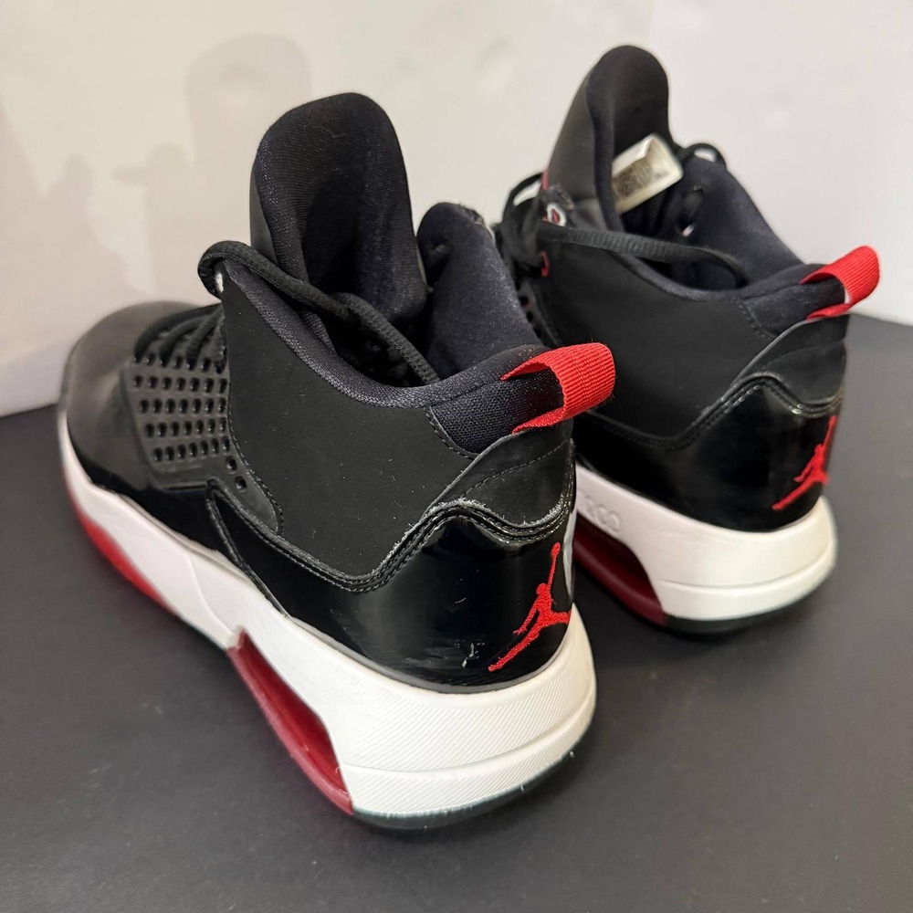 Jordan Max Aura 2 Mens Basketball Shoes Black Red Patent Leather Size 10 - Picture 7 of 16